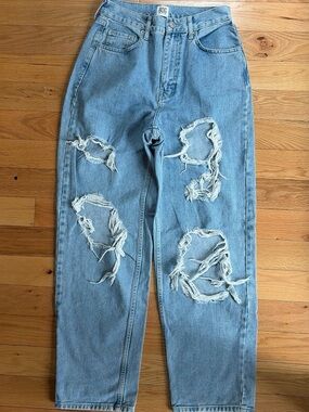 BDG Light Wash Relaxed Ripped Jeans